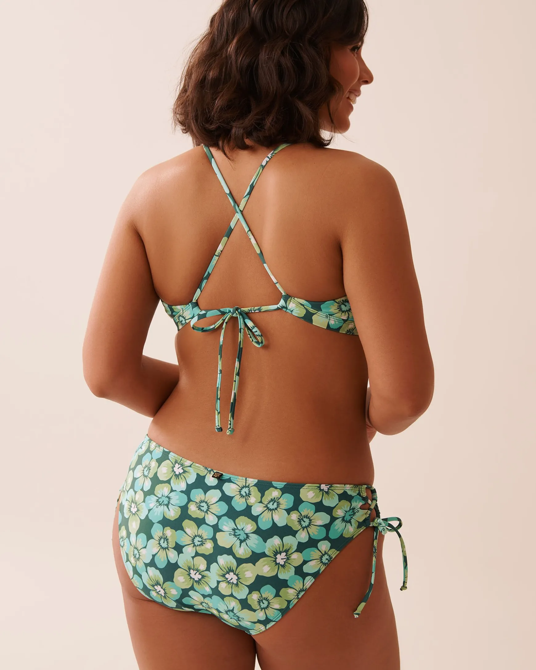 AQUA FLORA Recycled Fibers Bralette Bikini Top