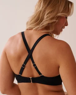 BLACK D Cup Bralette Bikini Top