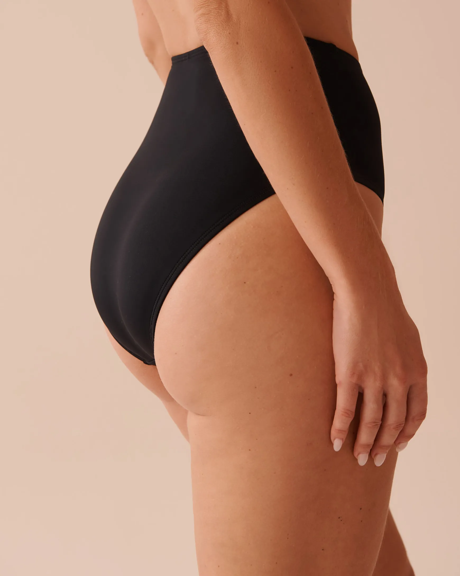 BLACK Light Control High Waist Bikini Bottom