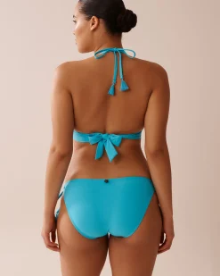 BLUE ATOLL Recycled Fibers Criss-Cross Triangle Bikini Top