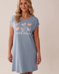 Chicken Print Super Soft Sleepshirt