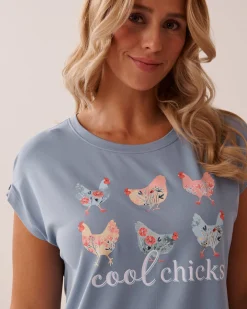 Chicken Print Super Soft Sleepshirt