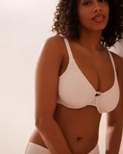 COCONUT MILK Crochet D Cup Triangle Bikini Top
