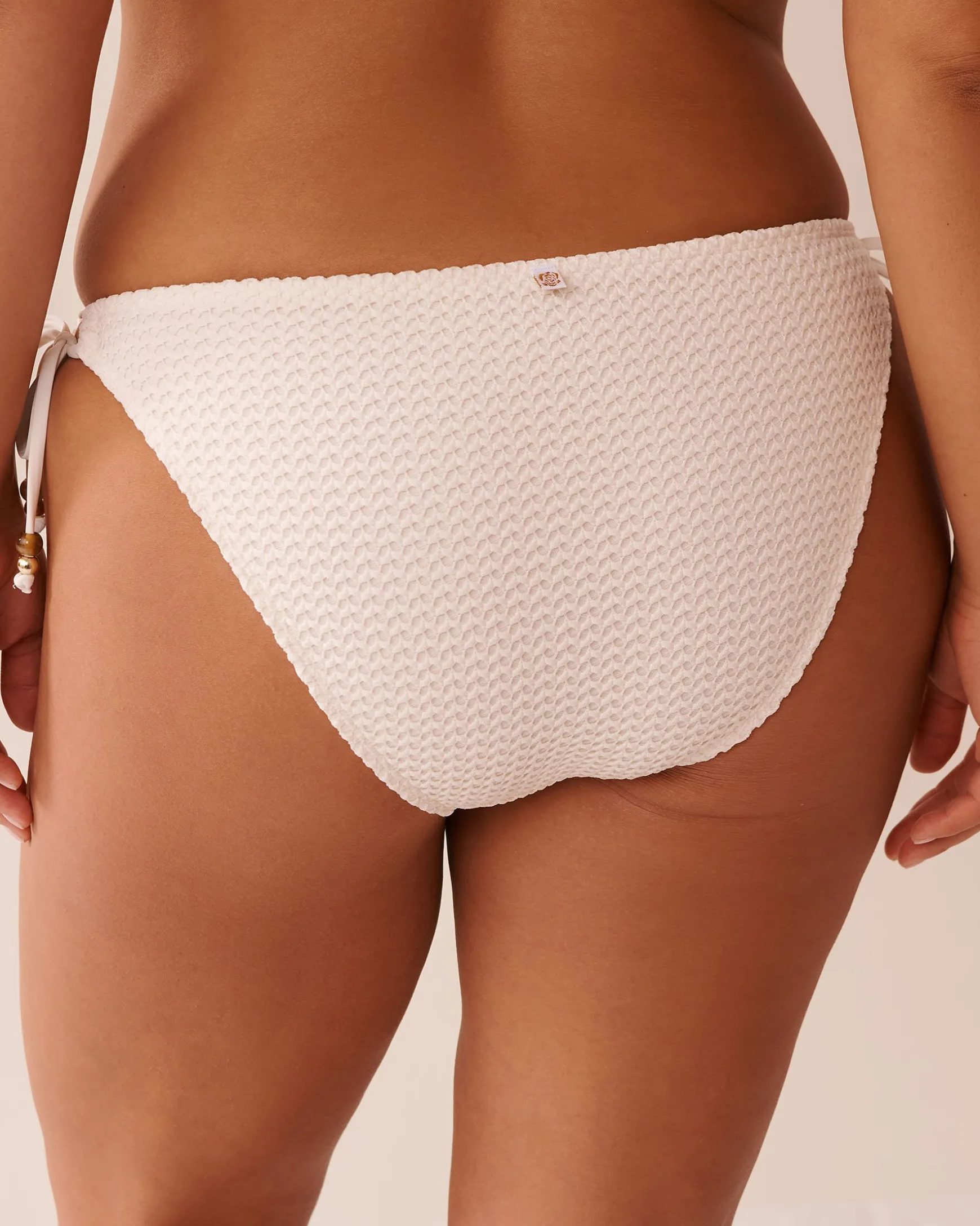 COCONUT MILK Crochet Side Tie Brazilian Bikini Bottom