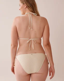 COCONUT MILK Crochet Triangle Bikini Top