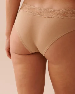 Cotton and Lace Band Cheeky Panty