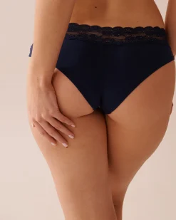 Cotton and Lace Band Cheeky Panty