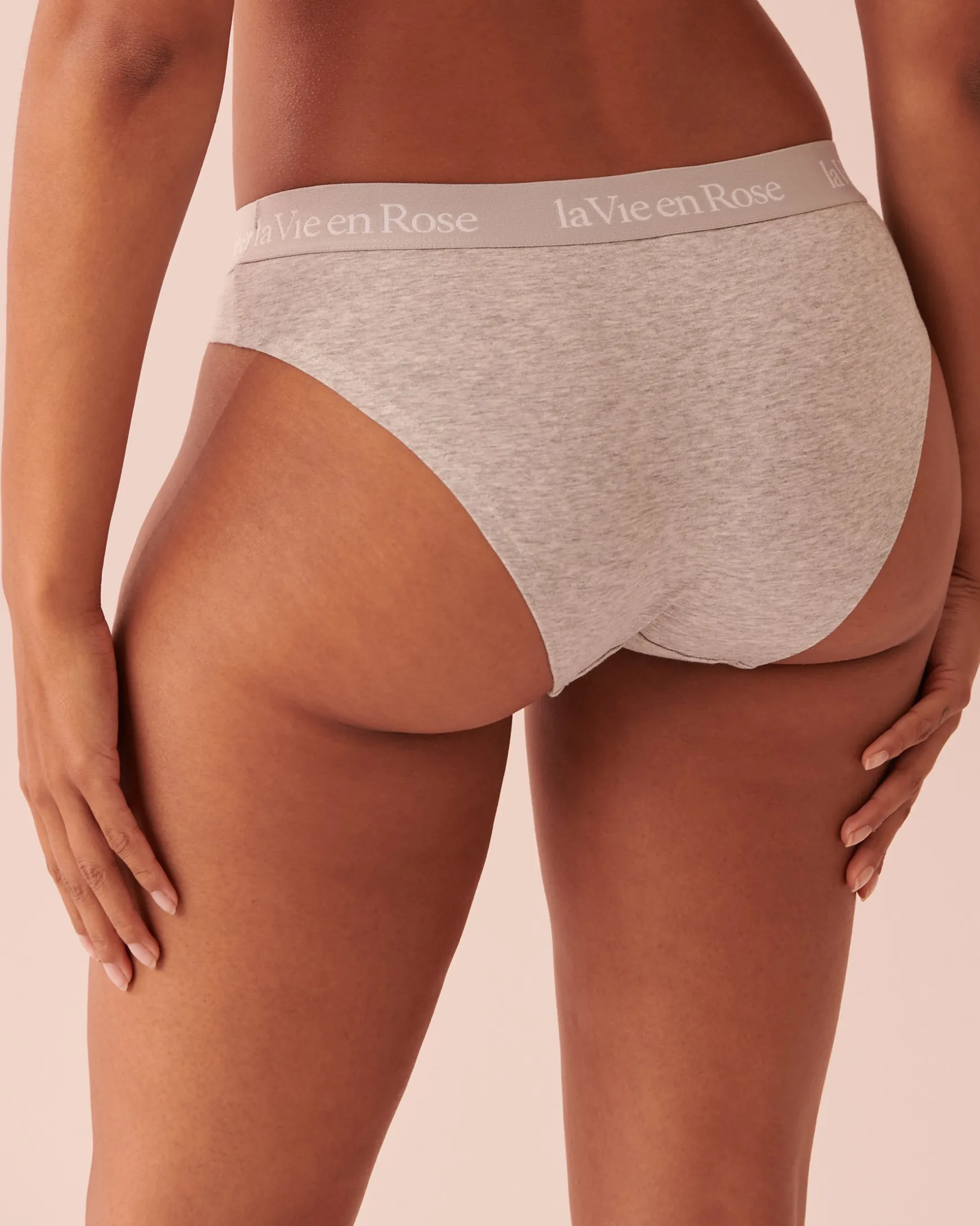 Cotton and Logo Elastic Band Bikini Panty