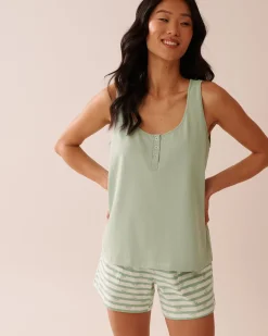 Cotton Henley Cami