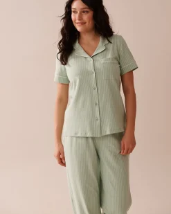 Cotton Short Sleeve Button-down Shirt