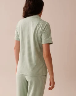 Cotton Short Sleeve Button-down Shirt