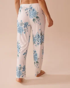Hydrangea Print Super Soft Pajama Pants