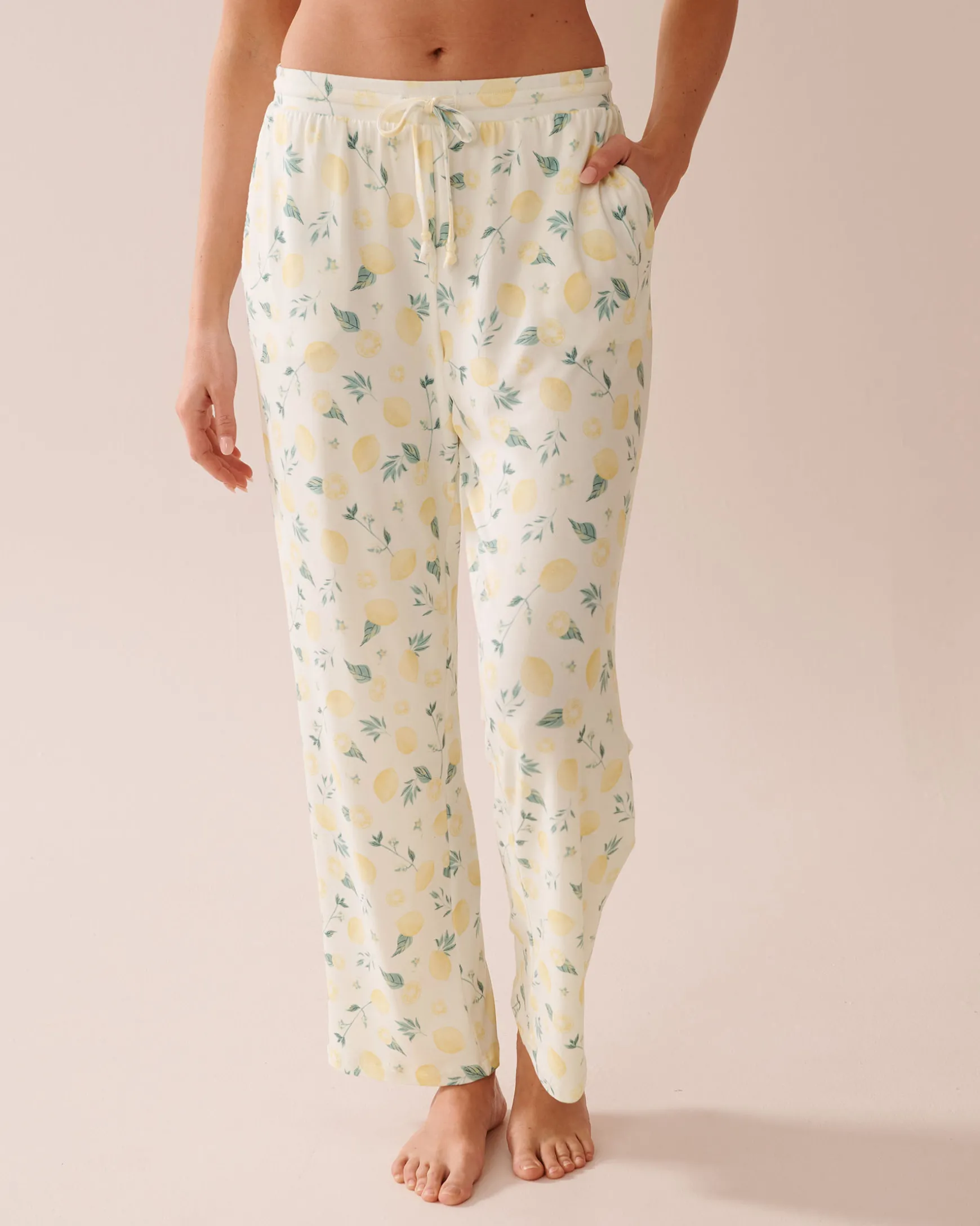 Lemon Print Super Soft Pajama Pants