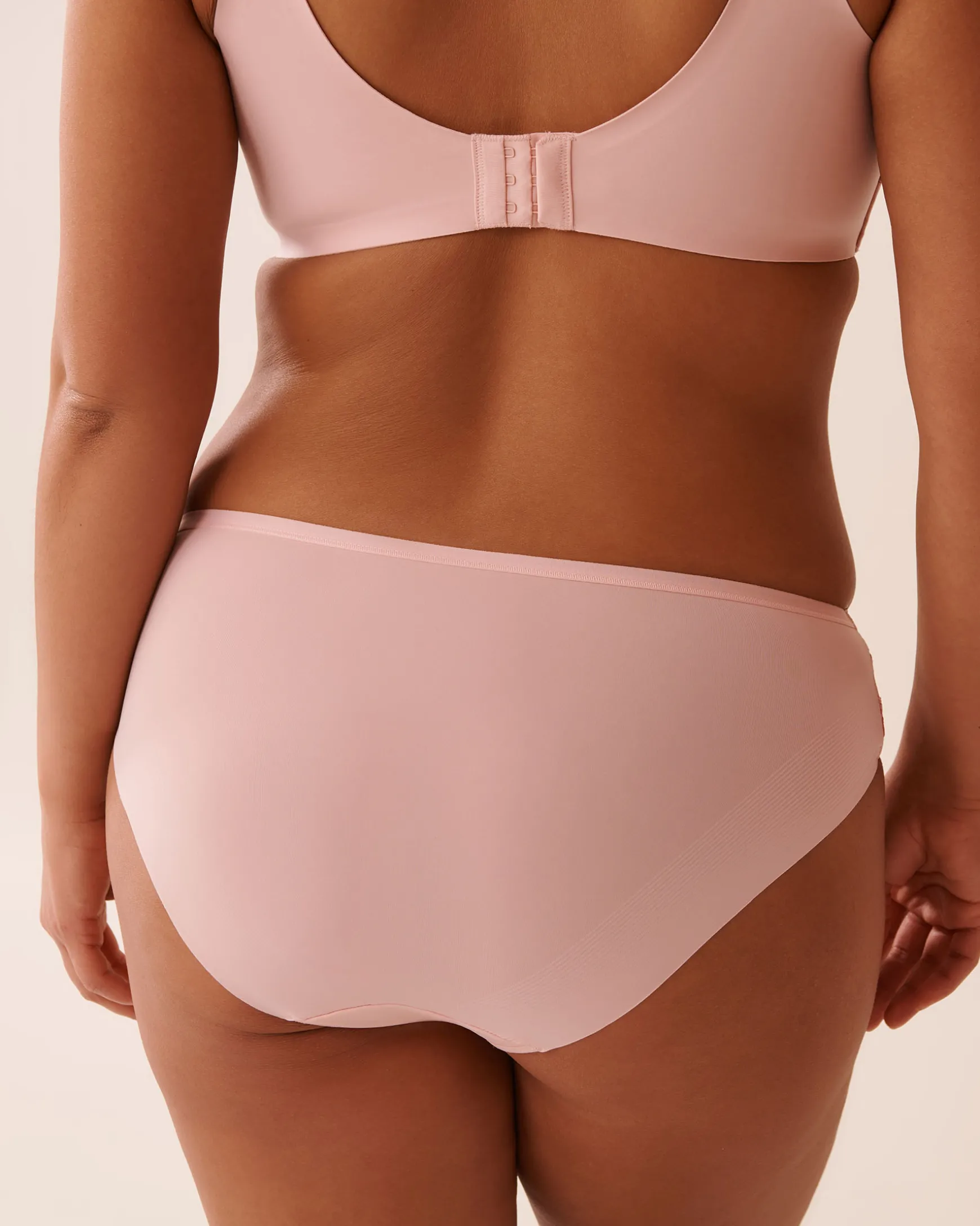 Microfiber and Mesh Sleek Back Bikini Panty