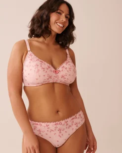 Microfiber and Mesh Sleek Back Bikini Panty