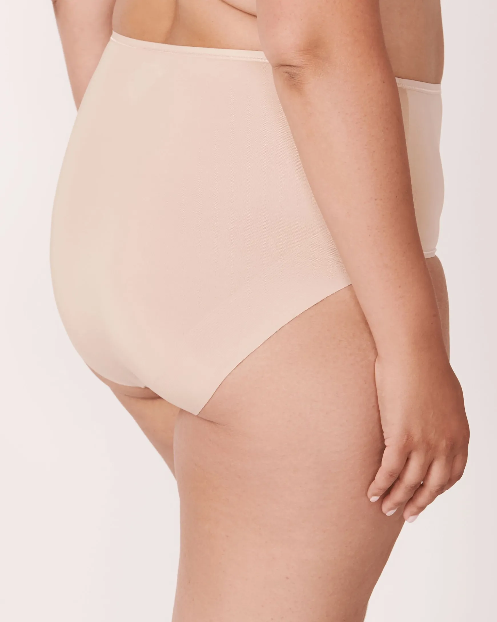 Microfiber Sleek Back High Waist Bikini Panty