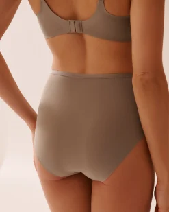 Microfiber Sleek Back High Waist Bikini Panty