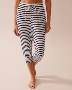 Nautical Stripe Super Soft Pajama Capris