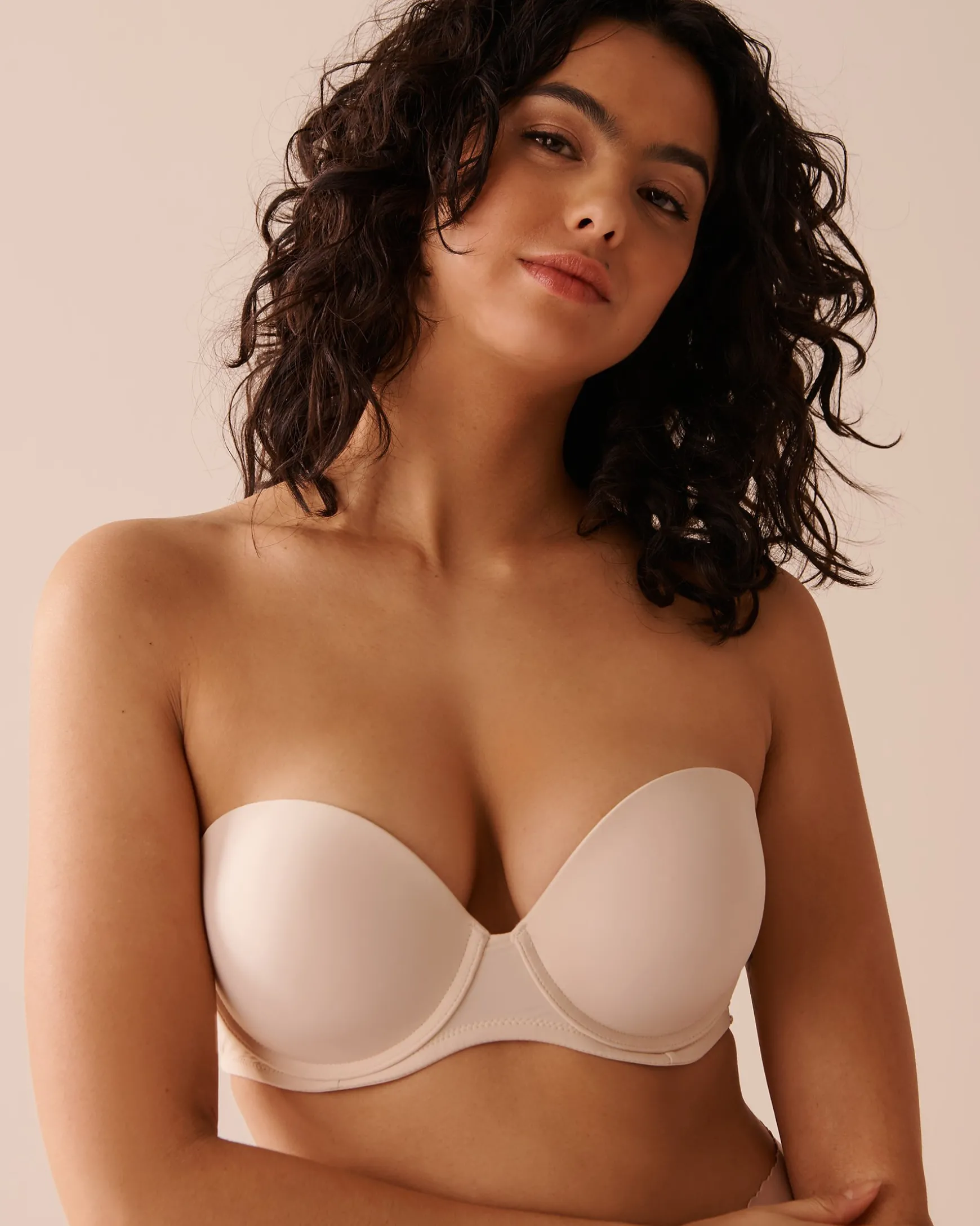 Push-up Strapless Demi Bra
