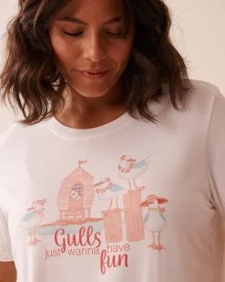 Seagull Print Super Soft T-shirt