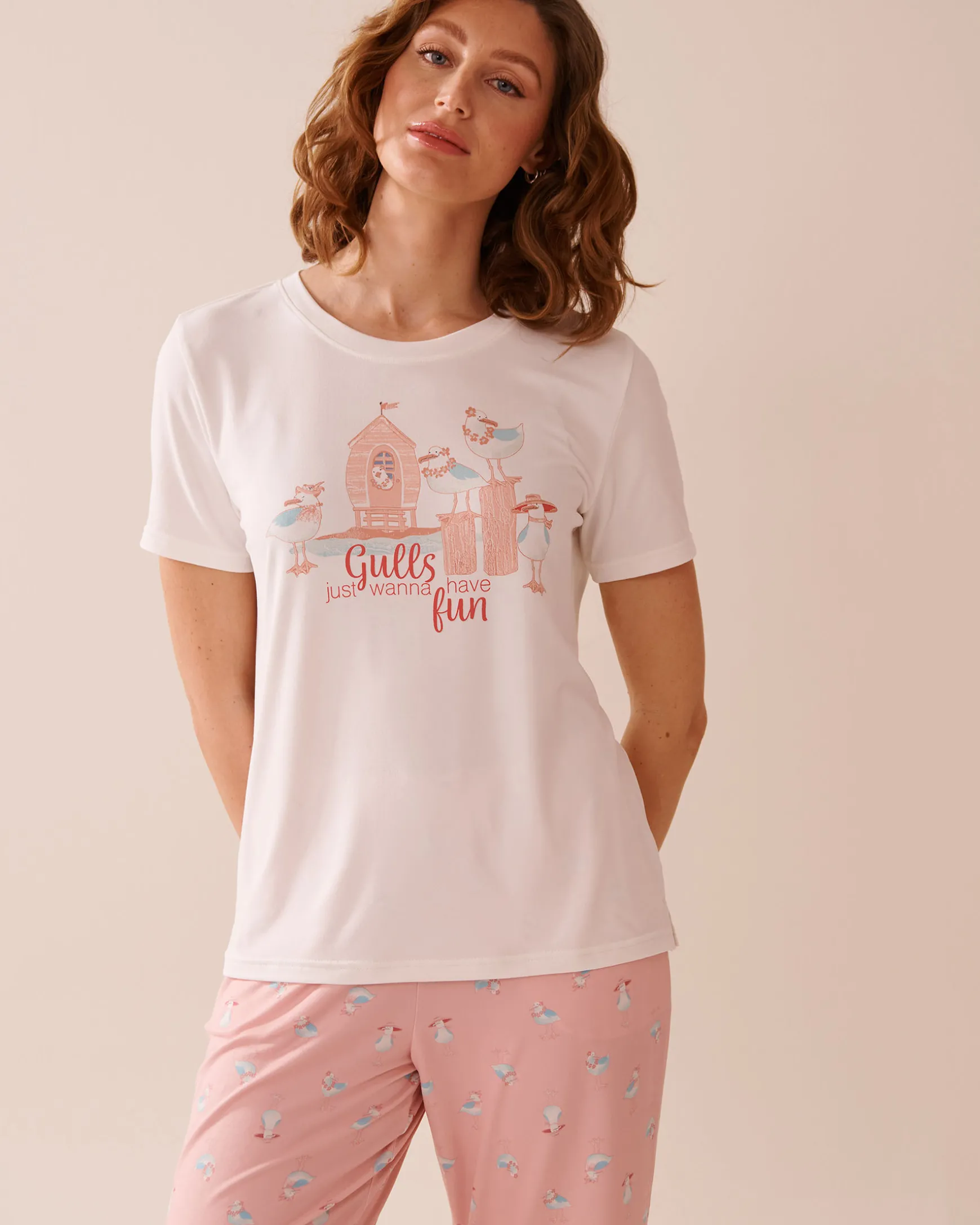 Seagull Print Super Soft T-shirt