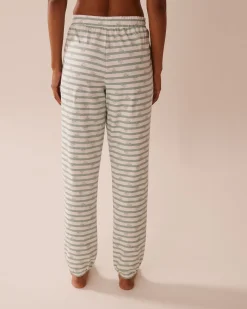 Snail Print Cotton Jogger Pajama Pants