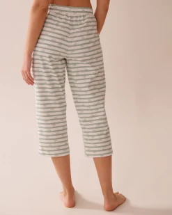 Snail Print Cotton Pajama Capris
