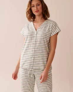Snail Print Cotton T-shirt