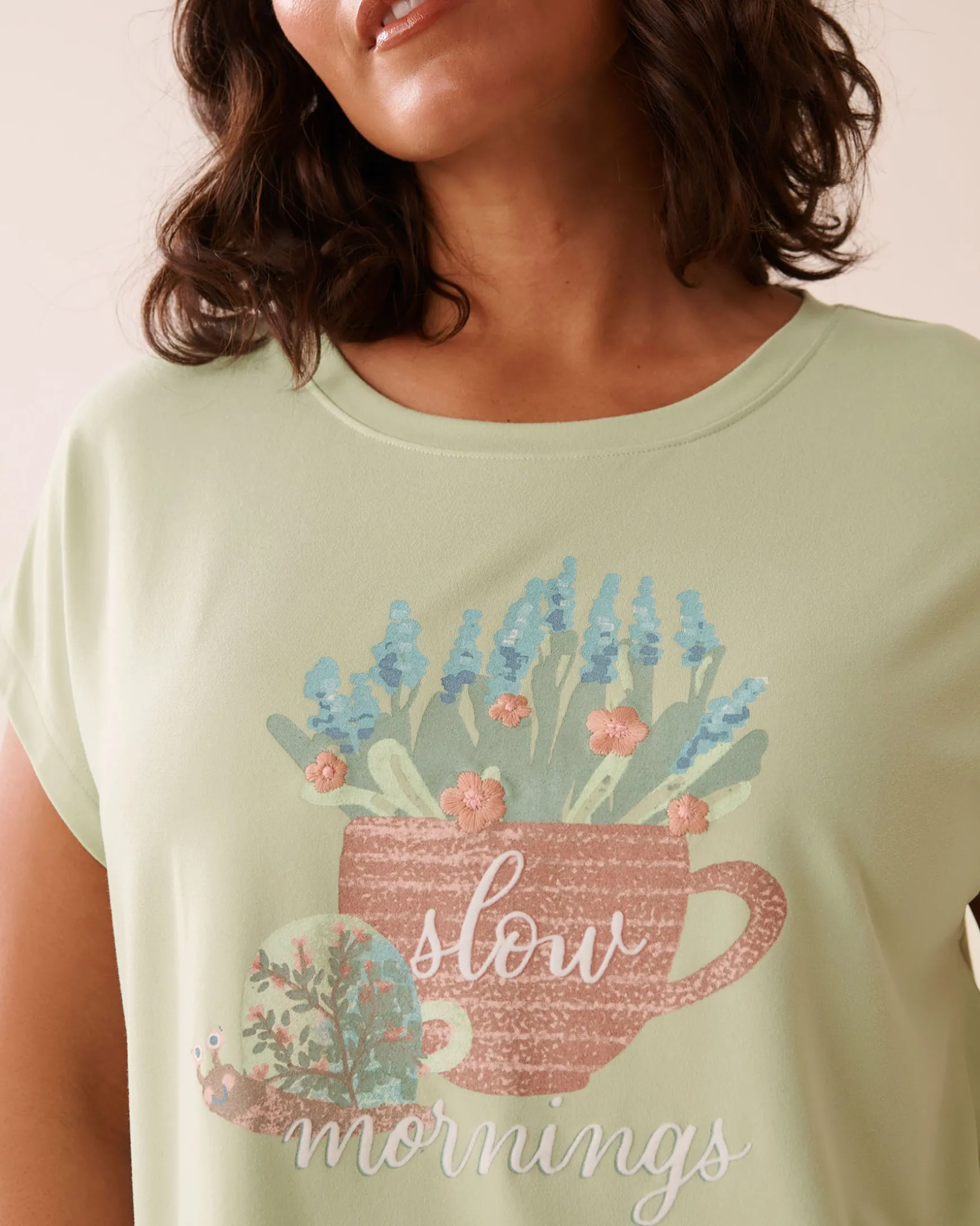 Snail Print Super Soft T-shirt