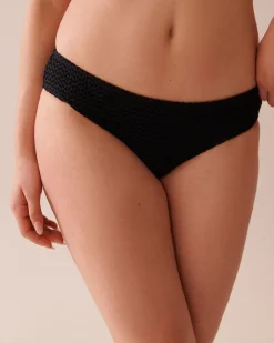 SOLID Crochet Cheeky Bikini Bottom