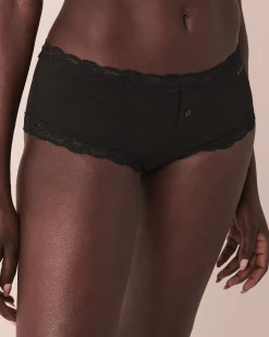 Super Soft Lace Trim Boyleg Panty