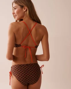 TERRACOTTA GEOMETRIC Bralette Bikini Top