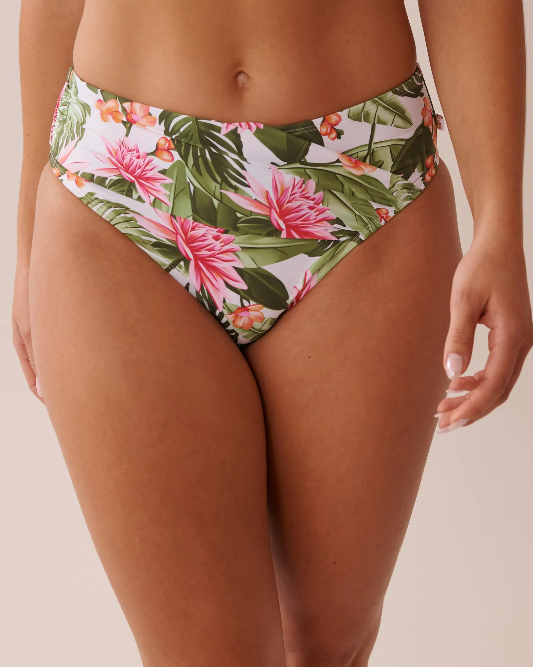 WATER LILY Mid Waist Bikini Bottom