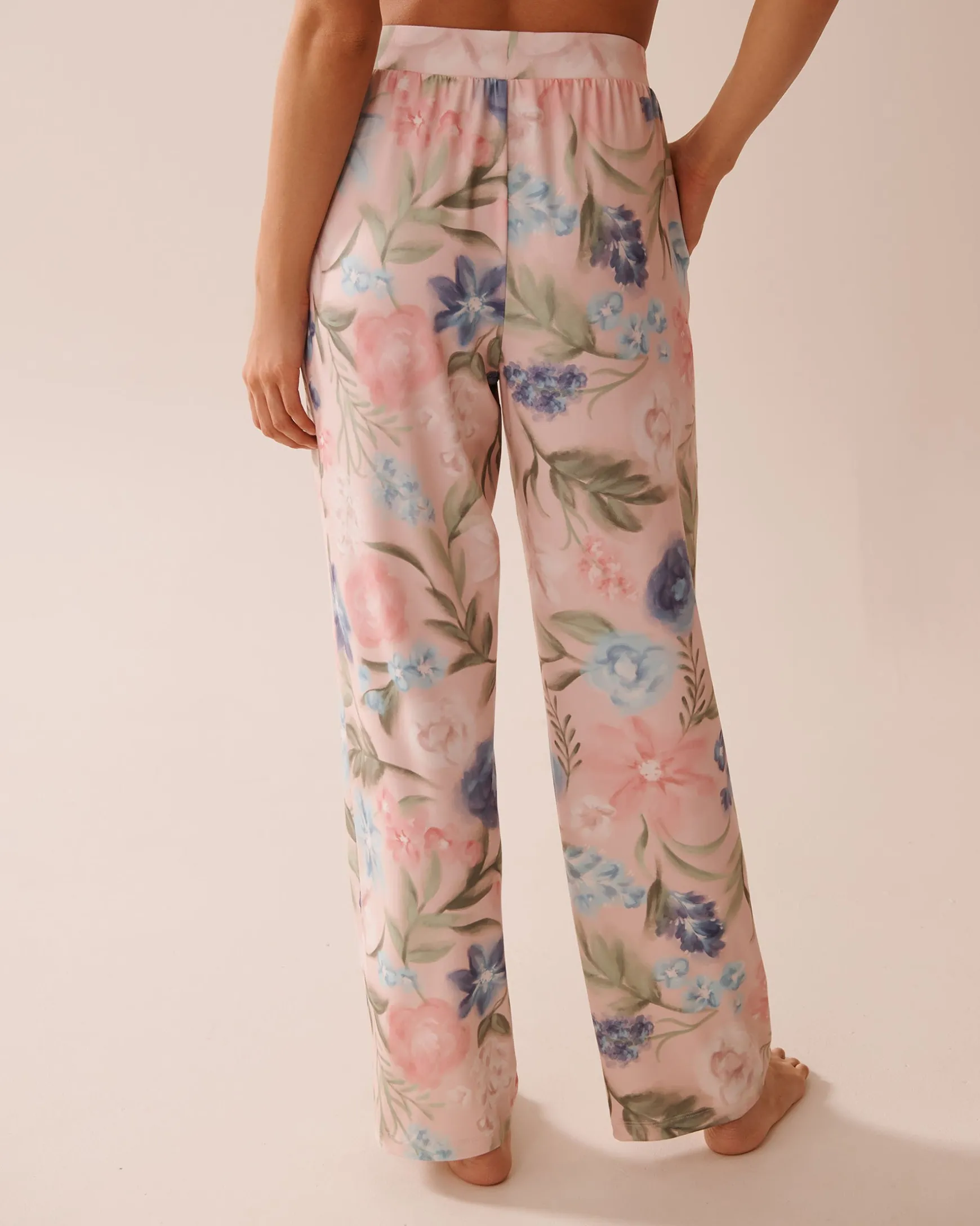 Watercolor Flower Print Super Soft Pajama Pants