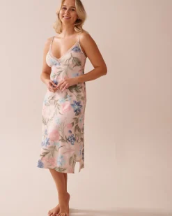 Watercolor Flower Print Super Soft Nightie