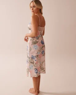 Watercolor Flower Print Super Soft Nightie